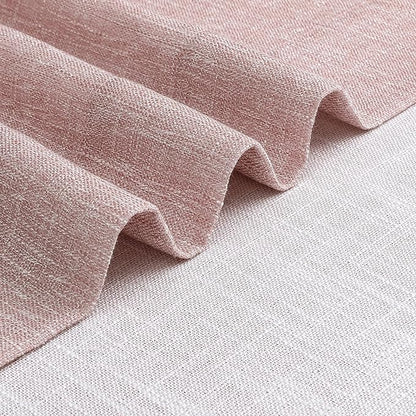 Vision Home Pink Pinch Pleated Semi Sheer Curtains for Girls Bedroom Living Room Textured Light Filtering Window Curtains 90 inch Rayon Blended Pinch Pleat Pink Drapes with Hooks 2 Panels 40" Wx90 L