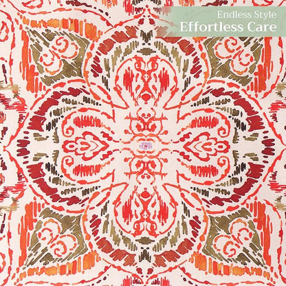 Maison d' Hermine Table Runner 100% Cotton Double Layer Table Runners 108 inches Long for Thanksgiving Christmas Decorations Home Kitchen Dining Party Wedding (Damask, 14.5" x 108")