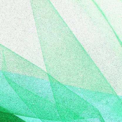Sparkling Tulle Rolls, 15” by 30 Yards (90FT) Glitter Tulle Spool Ribbon Fabric for Wedding Birthday Bridal Shower Tutu Skirt Party Gift Wrapping(Green)