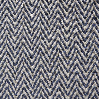 DII Woven Basic Tabletop Collection Chevron Table Runner, 15x72, French Blue