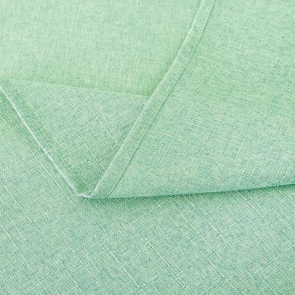 NLMUVW Light Green Round Table Cloth 48 Inch, Linen Tablecloth Rustic Farmhouse Table Cover Water Resistant for Kitchen Dining Coffee
