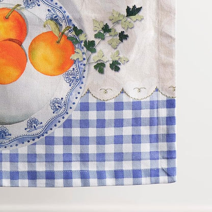 Maison d' Hermine Table runner 100% Cotton Single Layer Table Runners 108 inches long Decorative for Home Kitchen Dining Party Baby Shower Wedding Bridal Shower Spring Summer (Gourmand, 14.50" x 108")