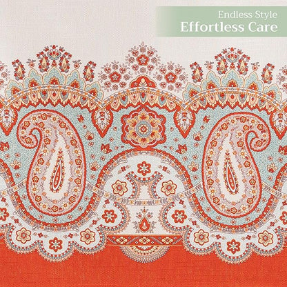 Maison d' Hermine Table Runner 100% Cotton Single Layer Table Runners 108 inches Long for Thanksgiving Christmas Decorations Home Kitchen Dining Party Wedding (Cachemire, 14.5" x 108")
