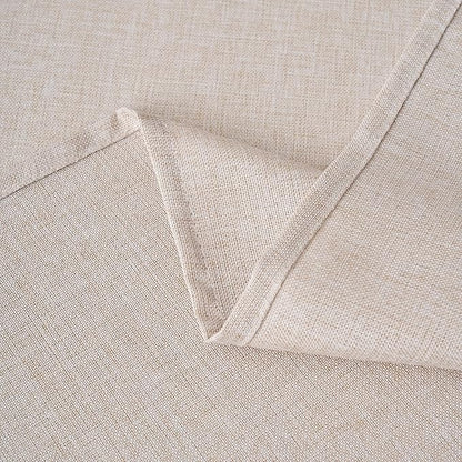 NLMUVW Linen Tablecloth Rectangle 8ft, Rustic Textured Table Cloth Water Resistant Farmhouse Table Cover for Kitchen Dining Party Coffee, 54x120 Inch