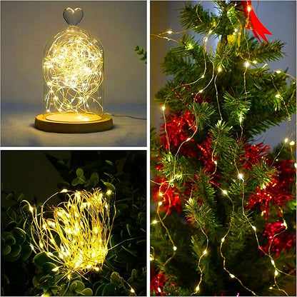 Twinkle Fairy Lights Battery Powered 3 Modes with Timer Firefly Lights 20 LED on 7.2feet Silvery Copper Wire for DIY Wedding Party Christmas Halloween Centerpiece Decorations 15 Pack (Warm White)