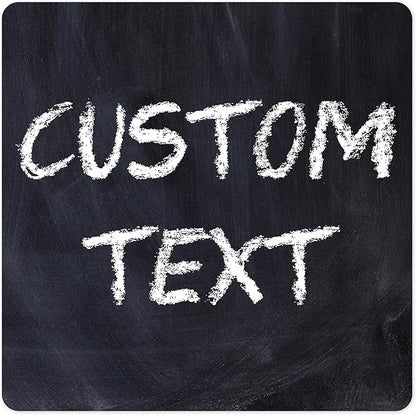 Custom Sign, Custom Street Sign, 11 Font Colors, 13 Font Styles, 4 Hole Options, 22 Sizes, 12x12 Inches, Rust Free DiBound, Fade Resistant, Made in USA by My Sign Center (Chalkboard Black)