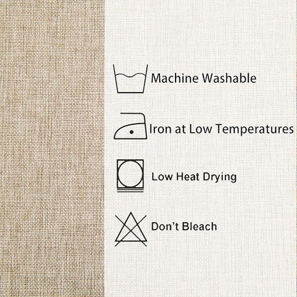 Hiasan Faux Linen Square Tablecloth - Wrinkle and Stain Resistant Washable Table Cloth for Kitchen Dining Room Holiday Table Cover for Party Dinner, Beige, 54 x 54 Inch
