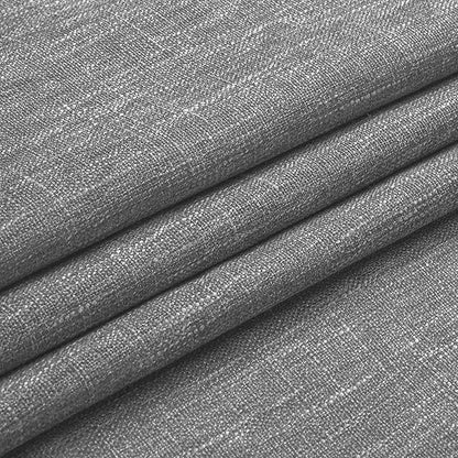 Vision Home Grey Pinch Pleated Semi Sheer Curtains Textured Light Filtering Window Curtains 102 inch for Living Room Bedroom Rayon Blend Charcoal Grey Pinch Pleat Drapes with Hooks 2 Panels 40"Wx102"L