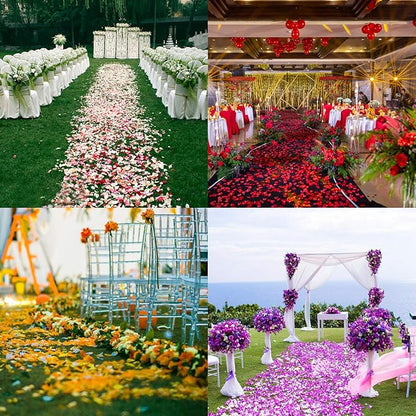 1000 Pcs Artificial Silk Rose Petals Decoration Wedding Party Color Pink