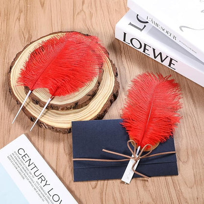 SOGUGOM Red Craft Ostrich Feathers - 30PCS 8-10 inch Ostrich Feathers Kit for Centerpieces, Kindergarten Crafts, Dream Catchers and DIY Projects(Red)