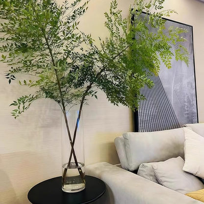 Extra Large Acrylic Cylinder Clear Vase for Floor, Tall Big Wide Mouth Plastic Unbreakable Hurricane Flower Vases of 3 for Home Decor (D 8" X H 15.8", D 6", D 4.8" + 2 Holder)