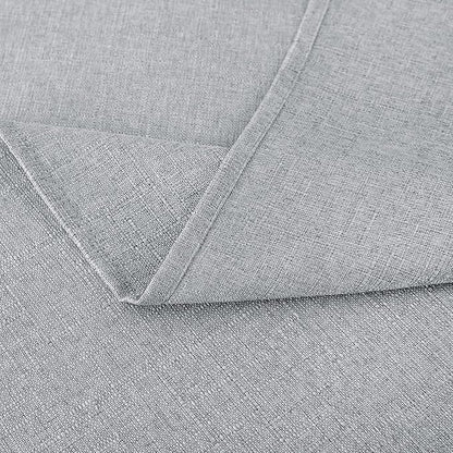 NLMUVW Light Grey Linen Table Cloth for Rectangle 6ft, Textured Tablecloth Decorative Water Resistant Table Cover for Kitchen Dining and Party, 54 x 78 Inch