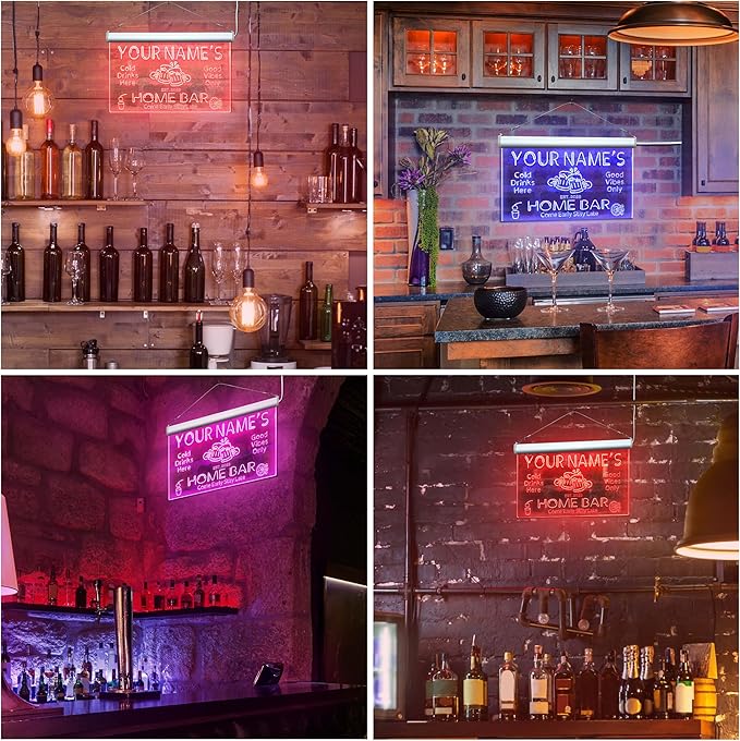 ADVPRO Personalized Your Name Custom Home Bar Beer Established Year Single Color LED Neon Sign 24 x 16 Inches st4s64-p11-tm-p