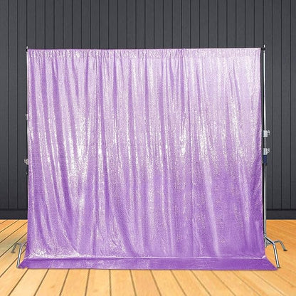 Poise3EHome 7Ft x 7Ft Lavender Sequin Backdrop, Glitter Thick Satin Sequin Background Drapes, Sequence Xmas Thanksgiving Backdrop for Wedding Party Holiday Festival Decor