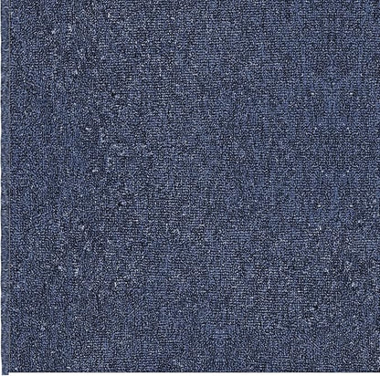 Ottomanson 2' x 14' Ultra-Thin Hallway Runner Rug - Durable Non-Slip Carpet for High-Traffic Areas - Fits Under Doors for Seamless Entry - Ideal for Kitchen, Entryway, Bedroom & Living Room, Navy