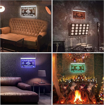 ADVPRO Personalized Your Name Custom Home Bar Beer Established Year Single Color LED Neon Sign 16 x 12 Inches st4s43-p11-tm-b