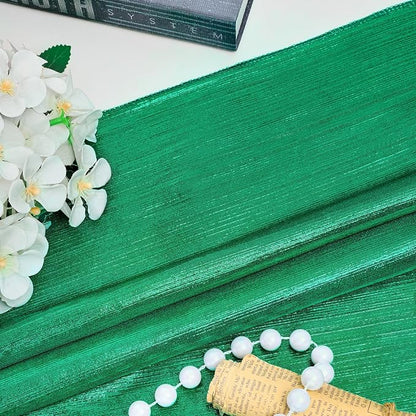 Christmas Backdrop for Photography - 2 Panels 4.8x8FT Emerald Green Backdrop Curtains Shimmer Drapes for Photography Birthdays Weddings Graduations