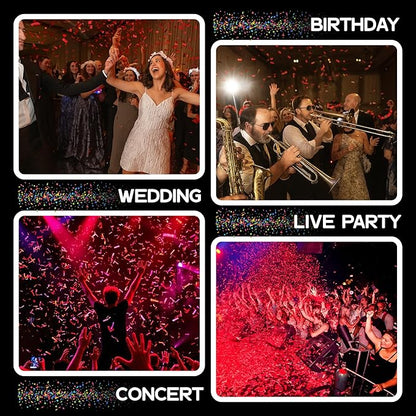 Ultimate Confetti, Red Biodegradable Confetti - Rectangular Tissue Paper Confetti for Cannon and Launcher use – Best for Gender Reveal, Live Parties, Concerts and Weddings - 20 lb, 320 oz
