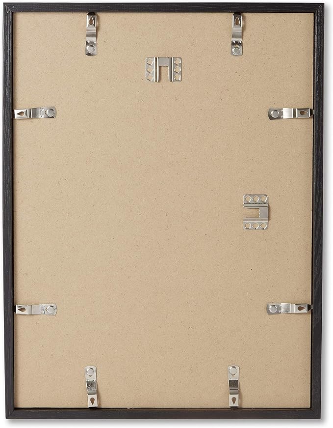 Opposite Wall - 11x17 in - Black Solid Oak Wood Picture Frame - Lightweight, Versatile & Shatterproof - Wall Hanging Poster or Photo Frame - Wall Decor for Office, Gallery & Home