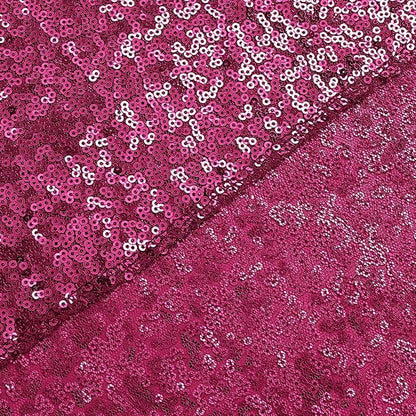 Sugargirl Fuchsia Sequin Backdrop Curtain 4 Panels 2FTx8FT Glitter Fuchsia Background Drapes Sparkle Photography Backdrop for Party Wedding Birthday Wall Decoration