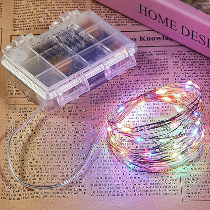 4 Pack 32.8 Ft. Battery Operated Outdoor String Lights with Remote & Timer, LED Multi Color Fairy Lights, Waterproof Twinkle Lights for Bedroom, Dorm, Mason Jar, Wedding, Party, Christmas
