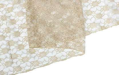 MDS Pack of 12 Wedding 12 x 108 inches Satin Table Runner for Wedding, Decorations for Birthday Parties, Banquets, Graduations, Engagements, Runners fit Rectangle, Round Table- Champagne Gold
