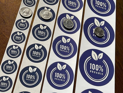 Custom Stickers Label Rolls, Build Your Own Stickers/Labels Any Design Premium Gloss BOPP Sticker, Personalized for Business Logo, Printed Sticker Labels 50+