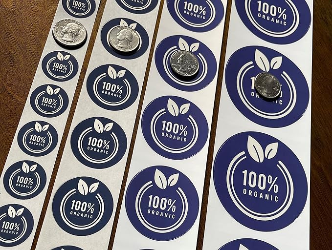 Custom Stickers Label Rolls, Build Your Own Stickers/Labels Any Design Premium Gloss BOPP Custom Sticker, Personalized Stickers for Business Logo, Custom Printed Sticker Labels 50+