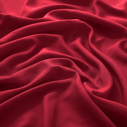 VACVELT Wedding Arch Draping Fabric - Burgundy Chiffon, 1 Panel Sheer Drapes, 30 Inch x 20ft Chiffon Backdrop Curtain, Outdoor Sheer Drapery for Ceremony Party Ceiling
