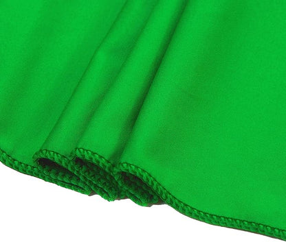 MDS Pack of 75 Spandex Chair Sashes Bows Elastic Stretch Dining Chair Bands Ties Without Slider Buckle Universal fits for Wedding Baby Shower Birthday Party Banquet Event Decoration - Light Green
