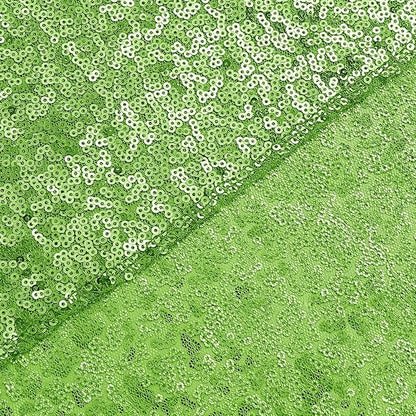 Sugargirl Apple Green Sequin Backdrop Curtain 4 Panels 2FTx8FT Glitter Apple Green Background Drapes Sparkle Photography Backdrop for Party Wedding Birthday Wall Decoration