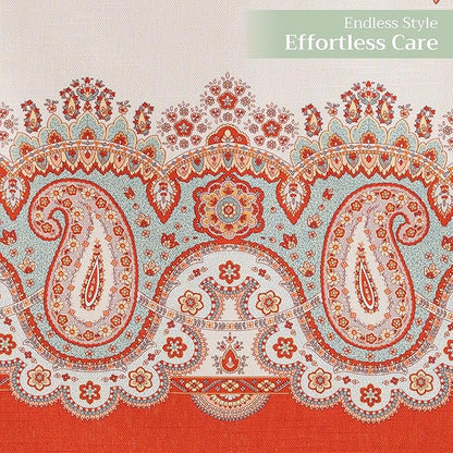 Maison d' Hermine Table Runner 100% Cotton Double Layer Table Runners 72 inches Long Decorative for Home Kitchen Dining Party Baby Shower Wedding Bridal Shower (Cachemire, 14.50" x 72")