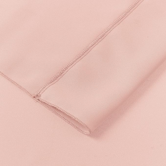 AK TRADING CO. 10 feet x 10 feet Polyester Backdrop Drapes Curtains Panels with Rod Pockets - Wedding Ceremony Party Home Window Decorations - Blush Pink (DRAPE-5x10-BLUSH) (Pack of 24)