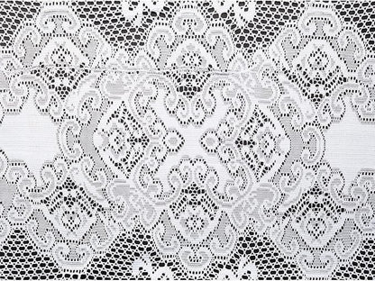 Juvale Rectangular Lace Tablecloth - White Lace, 54 x 72 in Vintage Floral Scalloped Polyester - Wedding & Tea Party Table Cloth & Baby Shower Tablecloth (Pack of 2)