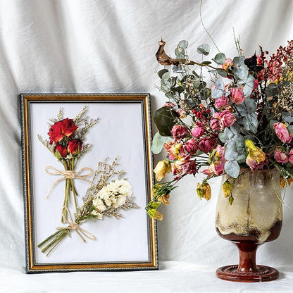 10/12/24 Pack Dried Flowers for Vase Various Mini Bouquet Dried Small Wildflowers Natural Real Flowers Bulk for Crafts DIY Wedding Decor (10, Classic Color1)