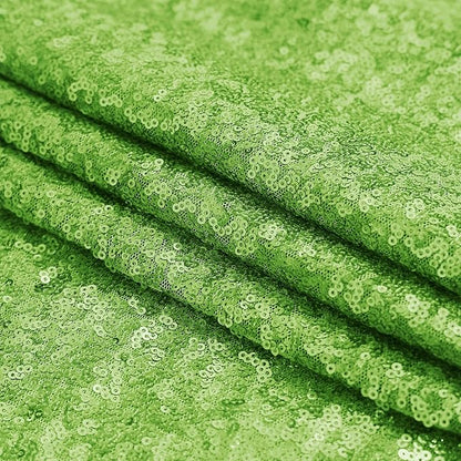 Sugargirl Apple Green Sequin Backdrop Curtain 4 Panels 2FTx8FT Glitter Apple Green Background Drapes Sparkle Photography Backdrop for Party Wedding Birthday Wall Decoration