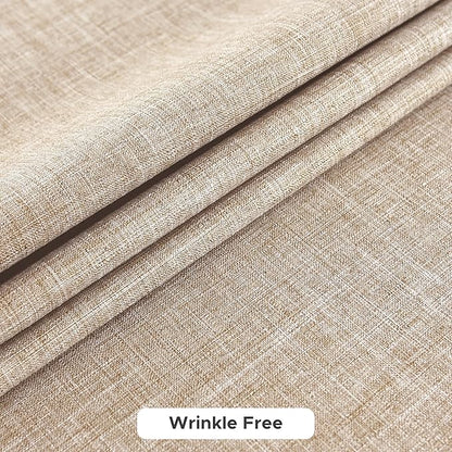 Fitable Faux Linen Tablecloths for Rectangle Tables: Water & Stain Resistant Farmhouse Table Cloth, Washable Burlap Textured Table Covers for Kitchen Dining Party(2 Pack, 60x102 Inch, Beige)