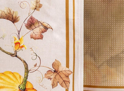 Maison d' Hermine Table Runner 100% Cotton Double Layer Table Runners 72 inches Long Decorative for Home Kitchen Dining Party Baby Shower Wedding Bridal Shower (Potiron, 14.50" x 72")