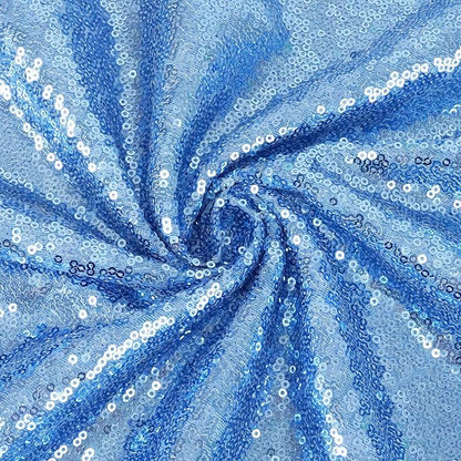 Eternal Beauty Baby Blue Sequin Backdrop, 4x7 Ft Glitter Background Curtains for Shimmer Photography Party Wedding Birthday Back Drop Decor