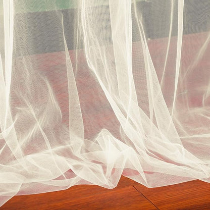 Champagne Sheer Backdrop Curtains for Parties Wedding Baby Shower Birthday Tulle Backdrop Drapes for Engagement Bridal Shower Christmas Photoshoot Background Decorations 10 ft X 10 ft, 2 Panels