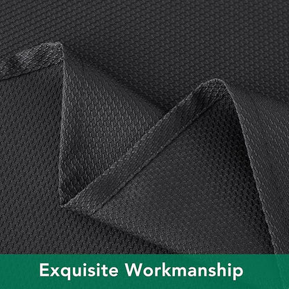 Biscaynebay Textured Fabric Square Tablecloths 60x60 Inch, Black Water Resistant Spill Proof Table Cloth Small Card Folding Table Covers for Dining, Kitchen, Wedding and Parties, Machine Washable