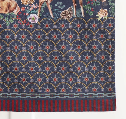 Maison d' Hermine Table Runner 100% Cotton Double Layer Table Runners 108 inches Long for Thanksgiving Christmas Decorations Home Kitchen Dining Party Wedding (Christmas Joy, 14.5" x 108")