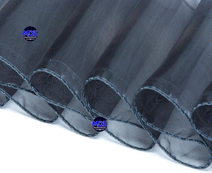 MDS Pack of 150 PCS Organza Chair Sashes Wider Dining Chair Bows Ribbon Tie Back for Wedding Party Birthday Bridal Shower Reception Event Banquet Home Chair Cover Decoration - Silver Gray