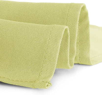 Gee Di Moda Rectangle Tablecloth - 60 x 84 Inch Yellow Table Cloth for 5 Foot Rectangle Table - Heavy Duty Washable Fabric - for 5 Ft Buffet Table, Holiday Party, Dinner, Wedding & Baby Shower