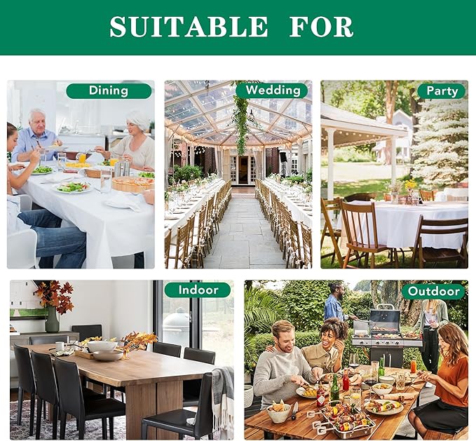 Biscaynebay Textured Fabric Round Tablecloths 70", Black Water Resistant Washable Table Cloth Circle Folding Table Covers for Dining, Kitchen, Wedding, Parties etc