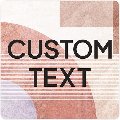 Custom Sign, Custom Street Sign, 11 Font Colors, 13 Font Styles, 4 Hole Options, 22 Sizes, 18x18 Inches, Rust Free DiBound, Fade Resistant, Made in USA by My Sign Center (Mid-Century Modern 1)