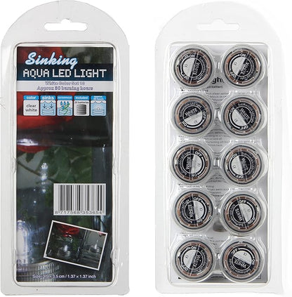 Halloween Lights Submersible LED Lights cr2032 Battery Powered Underwater Waterproof LED Tea Light for Events Wedding Centerpieces Vase Floral Xmas Holidays Home Decor Lighting(Pack of 12) (White)