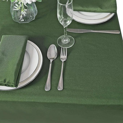 Cupuamon Square Tablecloth 90x90 inch Washable Polyester Fabric Table Cloth for Wedding Party Dining Banquet Decoration（90x90,Willow）