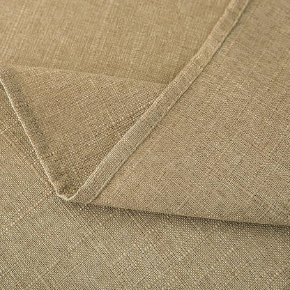 NLMUVW Round Linen Tablecloth 36 Inch, Small Tan Table Cloth Farmhouse Water Resistant Decorative Rustic Table Cover for Dining Kitchen Cafe Party