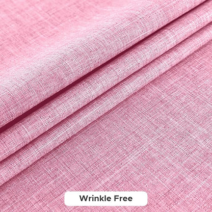 Fitable Square Table Cloth Linen Textured: Water & Stain Resistant Farmhouse Tablecloth, Washable Burlap Table Covers for Kitchen Dining Party(2 Pack, 54x54 Inch, Pink)